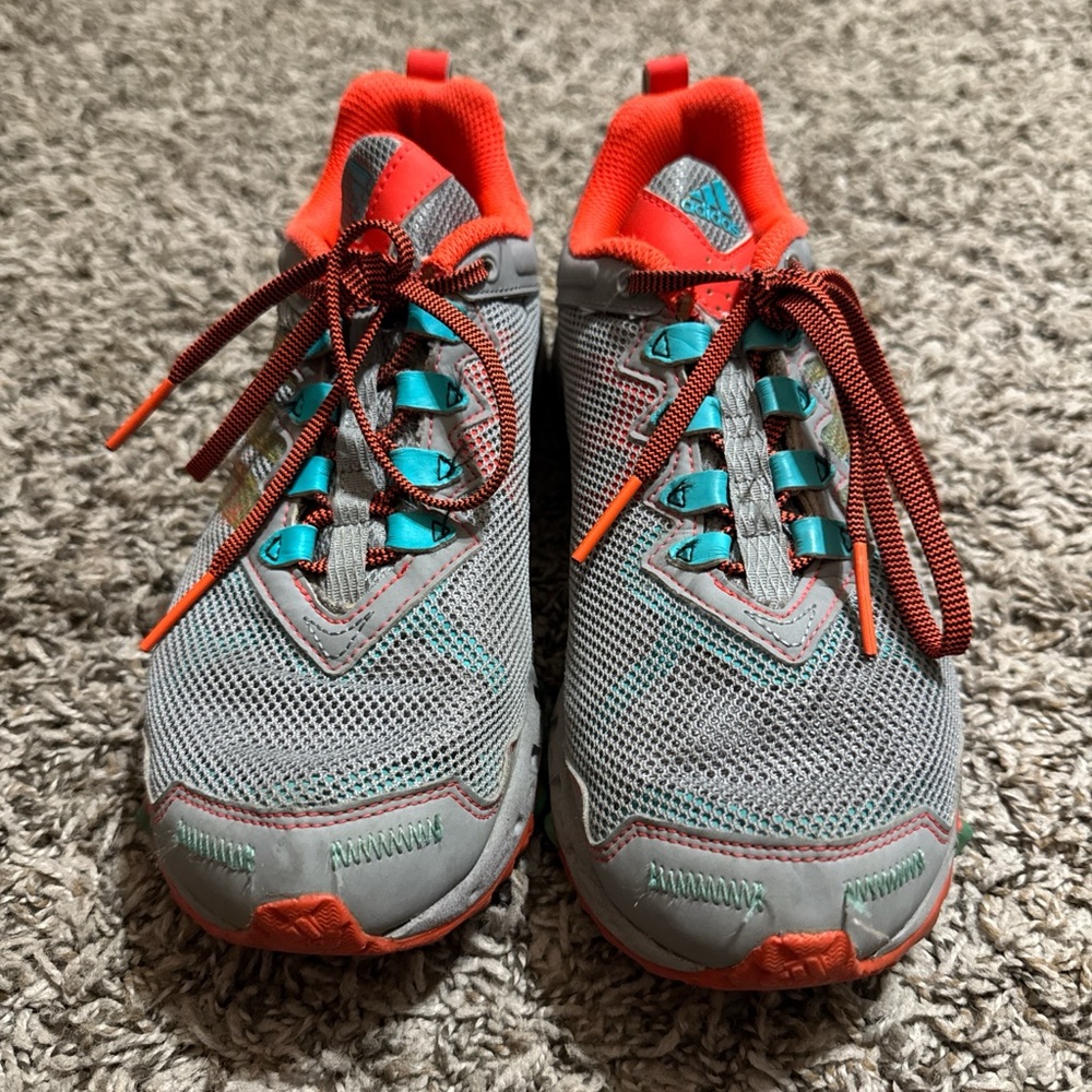 Adidas Gray and Orange Sneakers